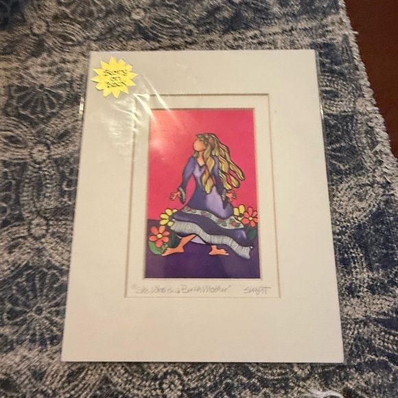 Signed Suzy Toronto “She Who is a Birth-Mother” Double Matted Print. - Picture 4 of 6